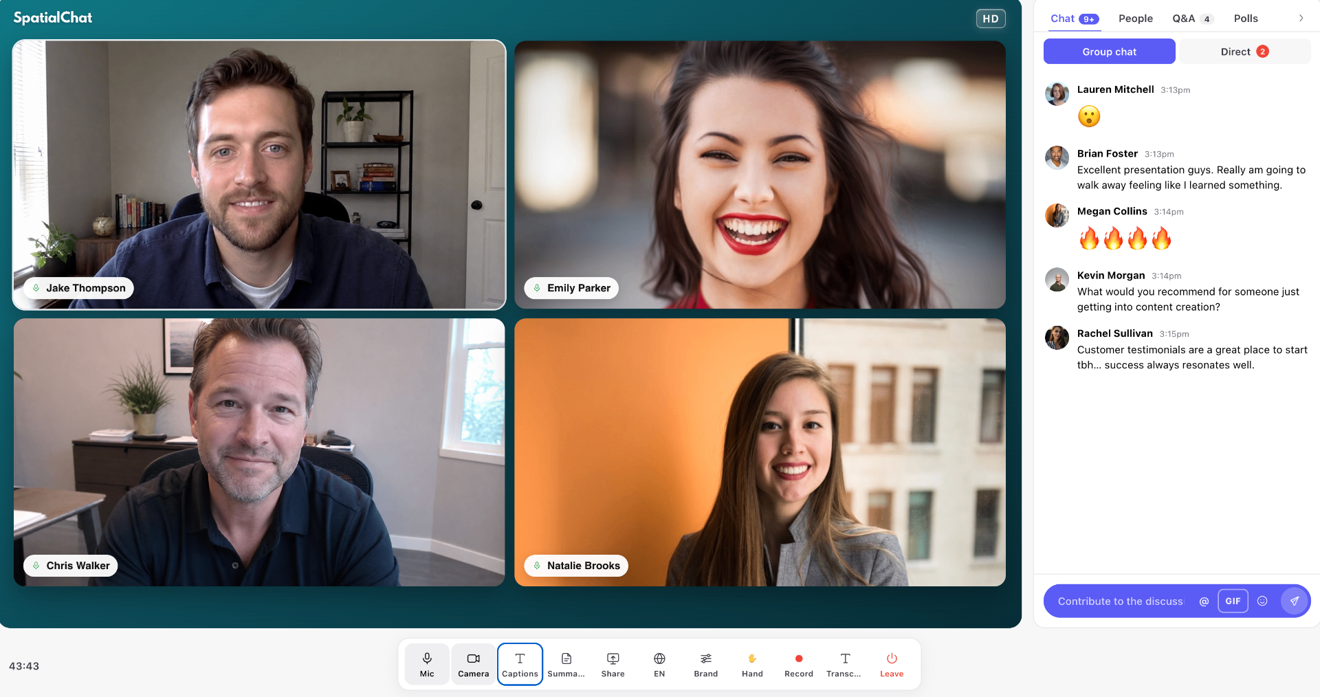 Moon video call with live chat